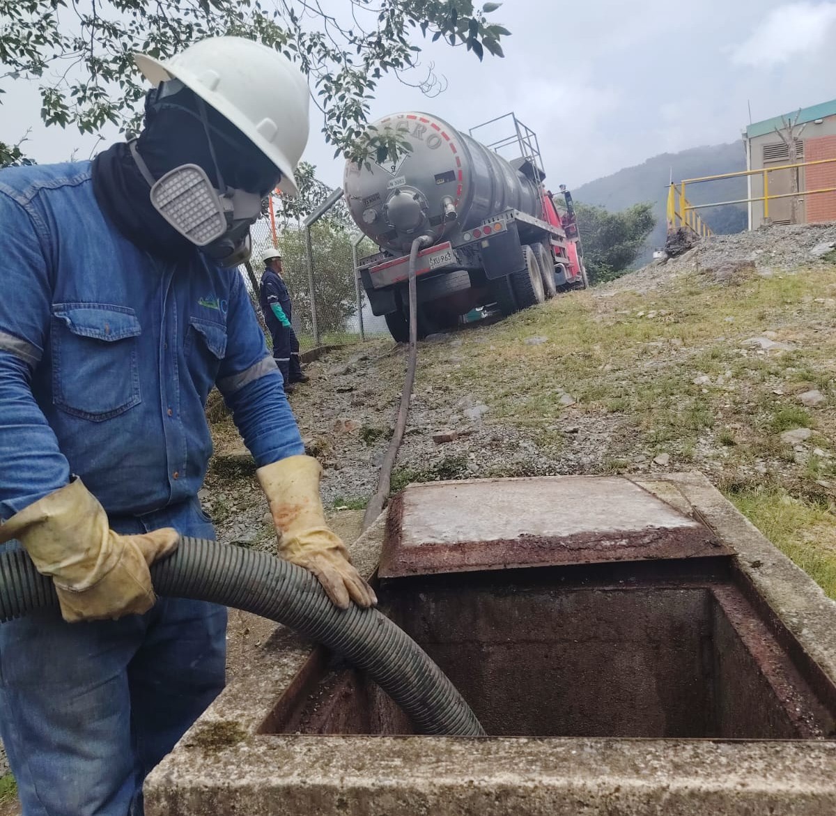 Camión Vactor en instalaciones